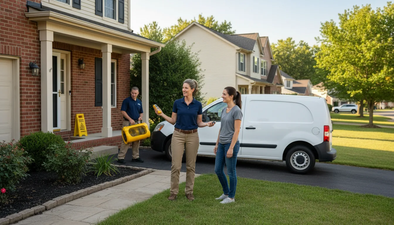 Residential water damage restoration in Ryde, CA